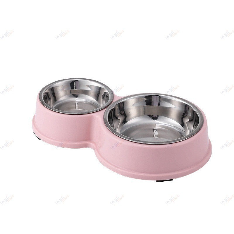 Bebedouro duplo de aço, para Cães e Gatos